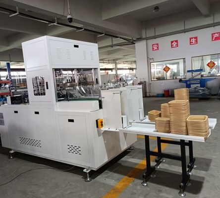 Trays Paper Lunch Box Machine Automatic 50-70/Min 8KW
