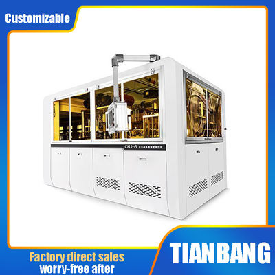 3KW Lunch Paper Bowl Making Machine Multi Grid With Motor Electrical Pneumatic Bearings CHJ-G