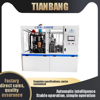 Chw-1000m Square Light Food Take Out Paper Lunch Box Forming Machine